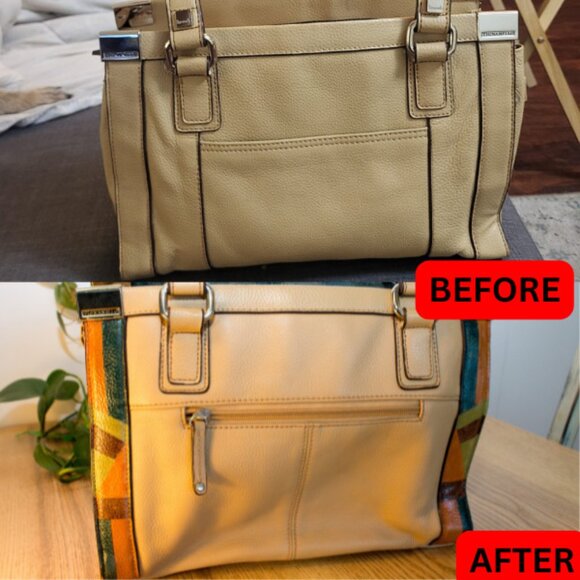 Tignanello Faux Leather Bag – Hand-Painted, Restored, Revitalized. - Picture 2 of 12